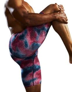 TYR StarHex Durafast Elite Solid Swim Jammer - Red/Multi -Swim District StarHexDurafastEliteSolidJammer RedMulti 4