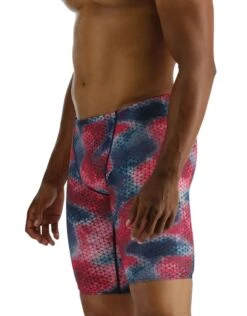 TYR StarHex Durafast Elite Solid Swim Jammer - Red/Multi -Swim District StarHexDurafastEliteSolidJammer RedMulti 6