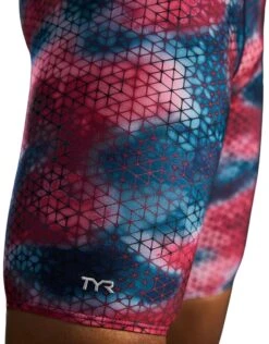 TYR StarHex Durafast Elite Solid Swim Jammer - Red/Multi -Swim District StarHexDurafastEliteSolidJammer RedMulti 8