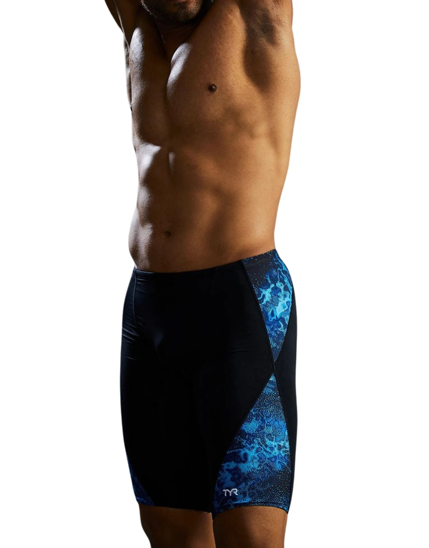 TYR Diploria Durafast Lite Blade Splice Swim Jammer - Blue/Green 6 TYR Diploria Durafast Lite Blade Splice Swim Jammer - Blue/Green - Image 4