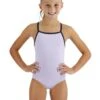 TYR Girls Solid Durafast Elite Addy DiamondFit Swimsuit - Lavender -Swim District TYRGirlsSolidDurafastEliteAddyDiamondFitSwimsuit Lavender 1