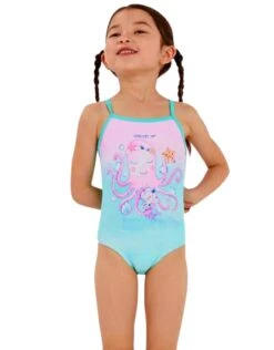 Speedo Tots Girls Digital Thinstrap Swimsuit