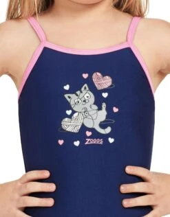 Zoggs Tots Girls Kitty Classicback Swimsuit -Swim District TotsGirlsKittyClassicbackSwimsuit 3