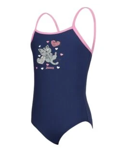 Zoggs Tots Girls Kitty Classicback Swimsuit -Swim District TotsGirlsKittyClassicbackSwimsuit 4