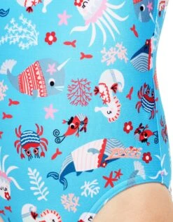 Zoggs Tots Girls Sea Disco Scoopback Swimsuit -Swim District TotsGirlsSeaDiscoScoopbackSwimsuit 2