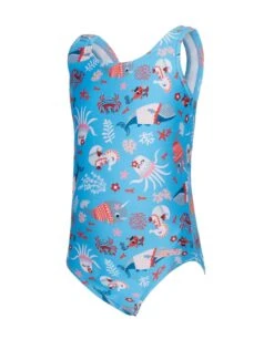 Zoggs Tots Girls Sea Disco Scoopback Swimsuit -Swim District TotsGirlsSeaDiscoScoopbackSwimsuit 4