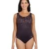 Zoggs Vintage Geo Scoopback Swimsuit - Black