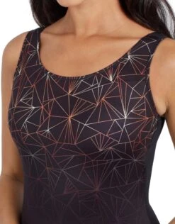 Zoggs Vintage Geo Scoopback Swimsuit - Black 10 Zoggs Vintage Geo Scoopback Swimsuit - Black -Swim District VintageGeoScoopbackSwimsuit Black 2