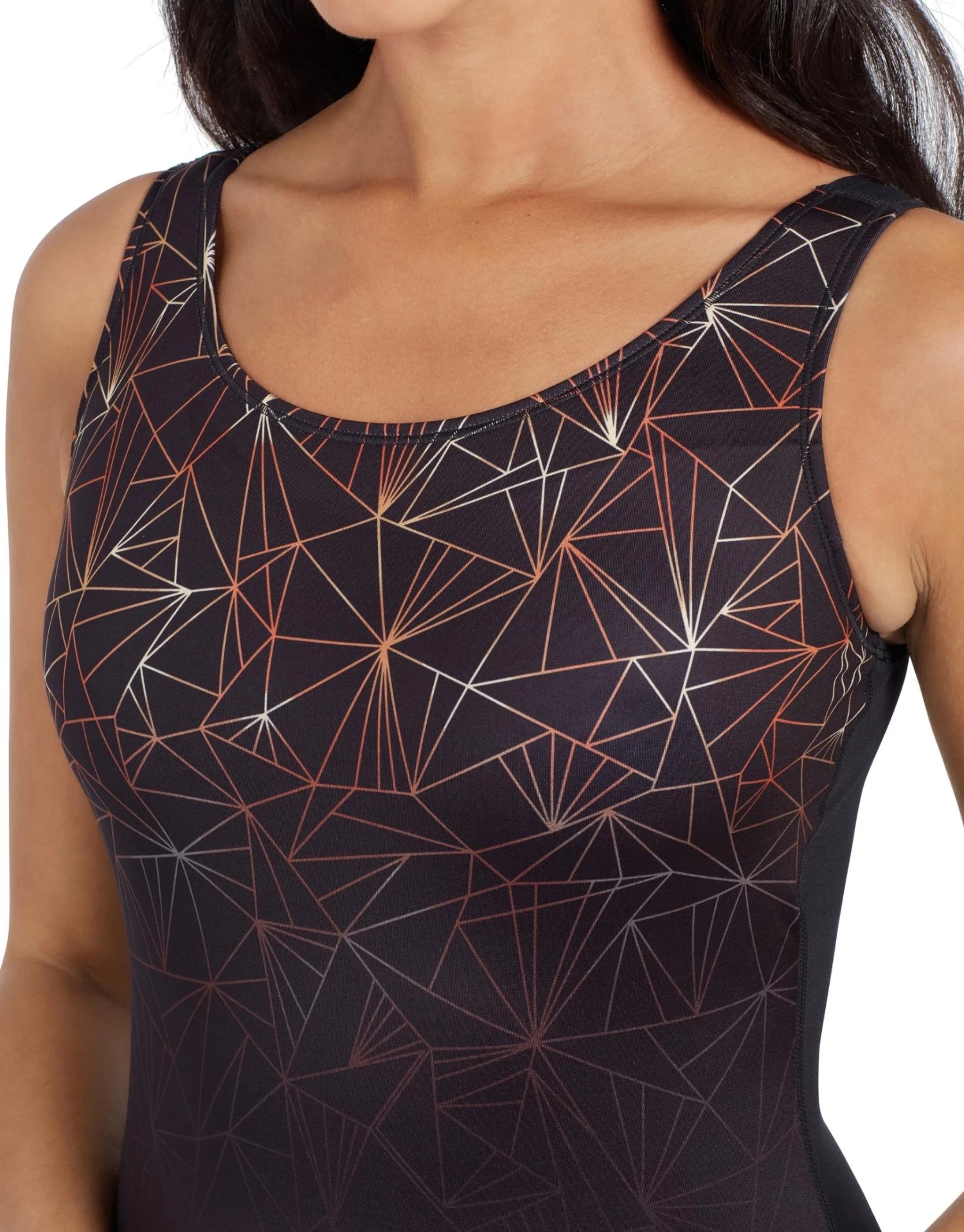 Zoggs Vintage Geo Scoopback Swimsuit - Black 5 Zoggs Vintage Geo Scoopback Swimsuit - Black - Image 3