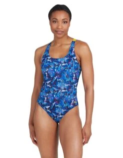 Zoggs Catalyst Actionback Swimsuit - Navy/Blue 16 Zoggs Catalyst Actionback Swimsuit - Navy/Blue -Swim District Zoggs Catalyst Actionback Swimsuit 5