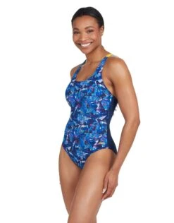 Zoggs Catalyst Actionback Swimsuit - Navy/Blue 12 Zoggs Catalyst Actionback Swimsuit - Navy/Blue -Swim District Zoggs Catalyst Actionback Swimsuit 6
