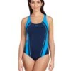 Zoggs Eaton Flyback Swimsuit - Navy/Blue