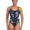 Zoggs Juliet Actionback Swimsuit - Black/White