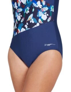 Zoggs Luxor Front Crossover V Back Swimsuit - Navy 15 Zoggs Luxor Front Crossover V Back Swimsuit - Navy -Swim District Zoggs Luxor Front Crossover V Back Swimsuit 1