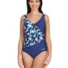Zoggs Luxor Front Crossover V Back Swimsuit - Navy 1 Zoggs Luxor Front Crossover V Back Swimsuit - Navy -Swim District Zoggs Luxor Front Crossover V Back Swimsuit 4