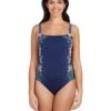 Zoggs Martinique Adjustable Classicback Swimsuit - Navy 2 Zoggs Martinique Adjustable Classicback Swimsuit - Navy -Swim District Zoggs Martinique Adjustable Classicback Swimsuit 4