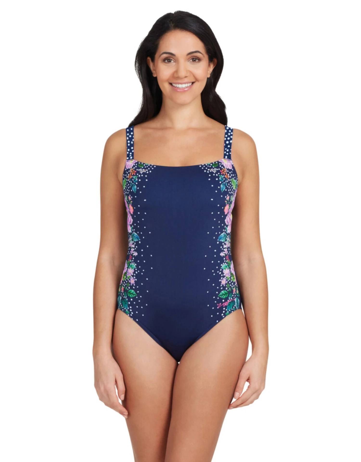 Zoggs Martinique Adjustable Classicback Swimsuit - Navy 3 Zoggs Martinique Adjustable Classicback Swimsuit - Navy