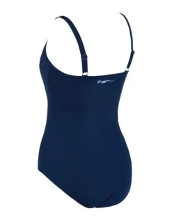 Zoggs Martinique Ruched Front Adjustable Swimsuit - Navy 17 Zoggs Martinique Ruched Front Adjustable Swimsuit - Navy -Swim District Zoggs Martinique Ruched Front Swimsuit 2