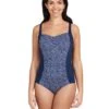 Zoggs Martinique Ruched Front Adjustable Swimsuit - Navy -Swim District Zoggs Martinique Ruched Front Swimsuit 3