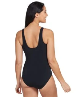 Zoggs Suffolk Concealed Underwired - Black/Blue -Swim District Zoggs Suffolk Concealed Underwire Back