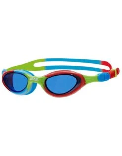 Zoggs Super Seal Junior Swim Goggle - Tinted Lens -Swim District Zoggs Super Seal Junior Goggles red blue tint