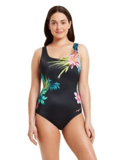 Zoggs Tropic Scoopback Swimsuit -Swim District ZoggsTropicScoopbackSwimsuit 3