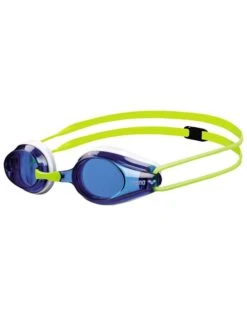 Arena Tracks Swim Goggle -Swim District arena tracks swim goggle white blue green