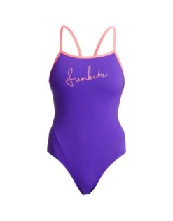 FUNKITA Purple Punch Single Strap Swimsuit -Swim District funkita womens purple punch single strap 1