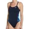 Nike Hydrastrong Multiple Print Racerback Swimsuit - Midnight Navy -Swim District midnight navy 440 nike hydrastrong multi print 1
