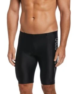 Nike Multi Logo Swim Jammer - Jet Black