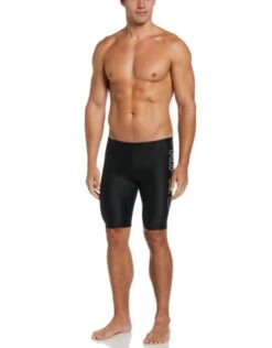 Nike Multi Logo Swim Jammer - Jet Black -Swim District nike multi logo jammer jet black 4