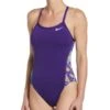 Nike Hydrastrong Multiple Print Racerback Swimsuit - Court Purple -Swim District purple 536 nike hydrastrong multiple print 1