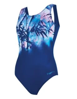 Zoggs Sasaya Scoopback Swimsuit - Royal/Purple -Swim District sasayascoopback 2