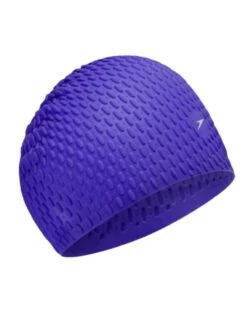 Speedo Unisex Bubble Swim Cap -Swim District speedo bubble cap purple