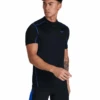 Speedo Mens Tech Short Sleeve Rash Top - Black/Blue 2 Speedo Mens Tech Short Sleeve Rash Top - Black/Blue -Swim District speedorashshirtblackblue 813495f776 4