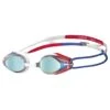 Arena Tracks Junior Mirror Swim Goggle -Swim District tracksjnrredbluegold